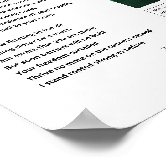 Unsichtbar Poster (Ecke)