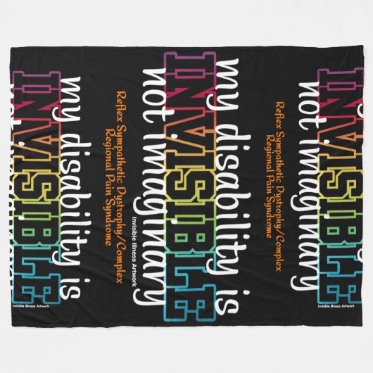 UNSICHTBAR.. RSD/CRPS FLEECEDECKE (Vorderseite (Horizontal))