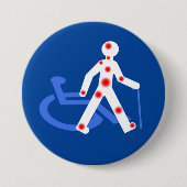 Unsichtbare Behinderung Button (Vorderseite)