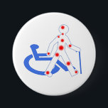 Unsichtbare Behinderung Button<br><div class="desc">Cartogramme und Piktogramme erschaffen aus Elementen des freien Rechts und sind selbst Frei von Recht, zu benutzen und nach Ihrem Belieben anzupassen. Das Bewusstsein für unsichtbare Behinderungen muss geschärft werden. 2 Prozent der Behinderten sind im Rollstuhl. 80 % der deklarierten Behinderungen sind unsichtbar. Für jeden Einzelnen wird es immer anders...</div>