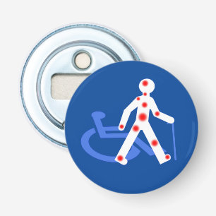 Unsichtbare Behinderung Flaschenöffner