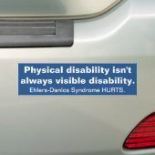 Unsichtbare Disability - Ehlers Danlos Syndrom Autoaufkleber (Auf Auto)