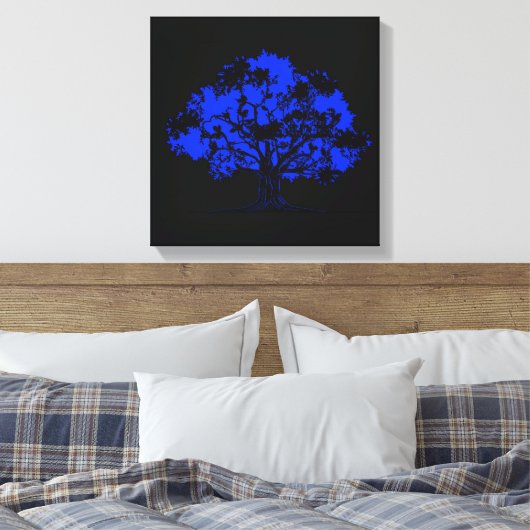 Unsichtbare Eiche Leinwanddruck (Insitu (Schlafzimmer))