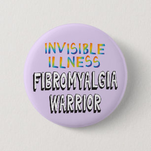 Unsichtbare Erkrankung Fibromyalgie Krieger-Button Button