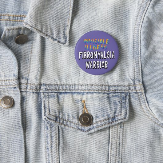 Unsichtbare Erkrankung Fibromyalgie Krieger-Button Button (Beispiel)