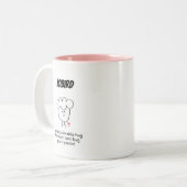 Unsichtbare Fehler anpassbar Zweifarbige Tasse (Vorderseite Links)