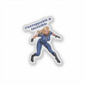 Unsichtbare Frau Aufkleber (Vorderseite)