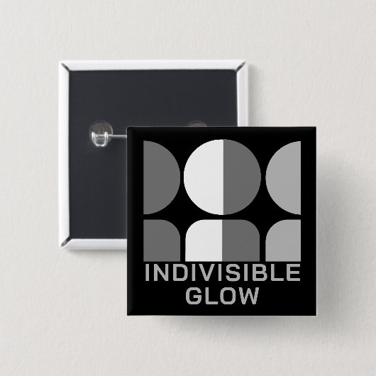 Unsichtbare GLOW-Gruppe Grau Button (Vorne & Hinten)