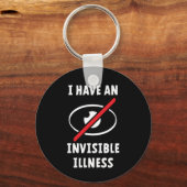 Unsichtbare Krankheit, Behinderung. Onzichtbare Zi Schlüsselanhänger (Vorderseite)