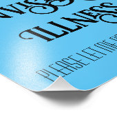 Unsichtbare Krankheit Fotodruck (Ecke)