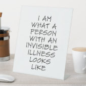 Unsichtbare Krankheit Sockelschild (In Situ)