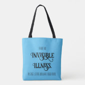 Unsichtbare Krankheit Tasche (Rückseite)