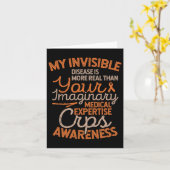 Unsichtbare Krankheiten Rsd Crps Bewusstsein Karte (Gelbe Blume)