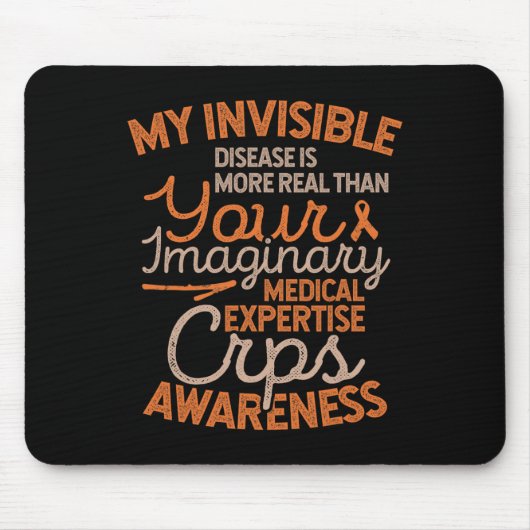 Unsichtbare Krankheiten RSD CRPS Bewusstsein Mousepad (Vorne)