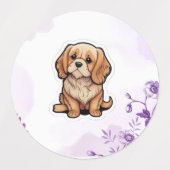 Unsichtbare Leash Hund Gedenkkunst - Er ist immer  Etiketten (Design 2)