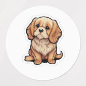 Unsichtbare Leash Hund Gedenkkunst - Er ist immer  Etiketten (Design 1)