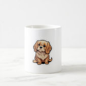 Unsichtbare Leash Hund Gedenkkunst - Er ist immer  Kaffeetasse (Mittel)