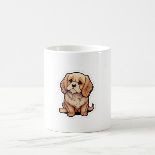 Unsichtbare Leash Hund Gedenkkunst - Er ist immer  Kaffeetasse (Mittel)