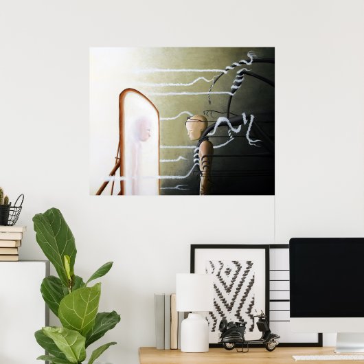 Unsichtbare Schlacht Poster (Heimbüro)