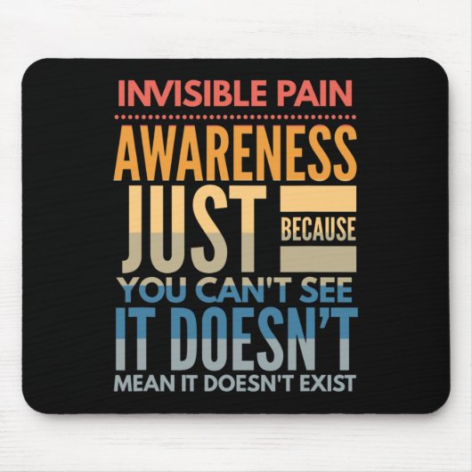 Unsichtbare Schmerzen Bewusstsein - Fibromyalgie C Mousepad (Vorne)