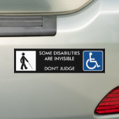 UNSICHTBARE UNFÄHIGKEIT - Autoaufkleber (Auf Auto)