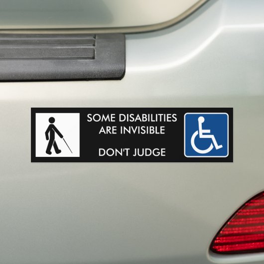 UNSICHTBARE UNFÄHIGKEIT - Autoaufkleber (Auf Auto)