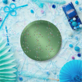 Unsichtbare Weihnachtsbaumpapiere Teller (Party)