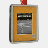 UNSICHTBARER EINKAUFSWAGEN ORNAMENT AUS METALL (Rechts)