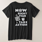 Unsichtbarer GLOW JUNETEENTH PLUS Große Größe T-Shirt (Design Rückseite)