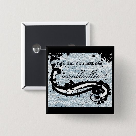 unsichtbarer Krankheitsknopf/-Abzeichen/-Button Button (Vorne & Hinten)