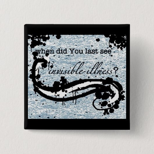 unsichtbarer Krankheitsknopf/-Abzeichen/-Button Button (Vorderseite)