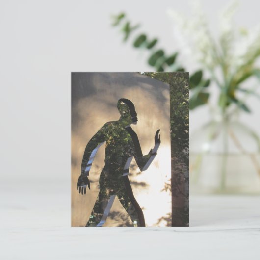 Unsichtbarer Mann in der New Yorker Postkarte (Stehend Vorderseite)