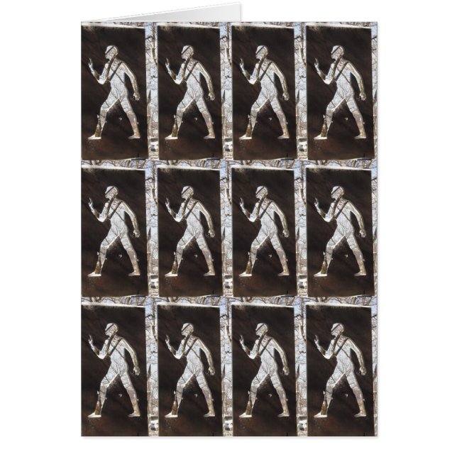 UNSICHTBARER MANN NOTECARD (Vorne)