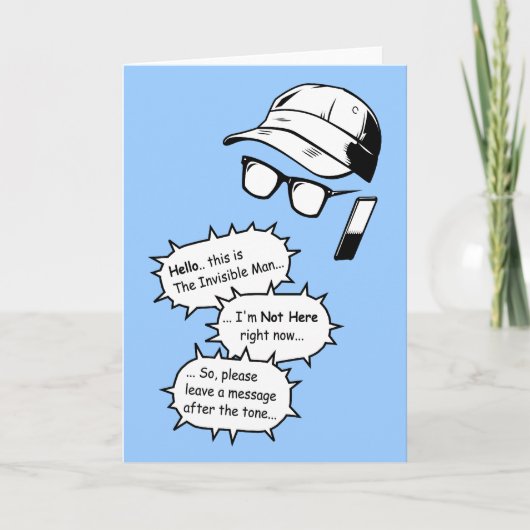 Unsichtbarer Mensch Karte (Vorderseite)