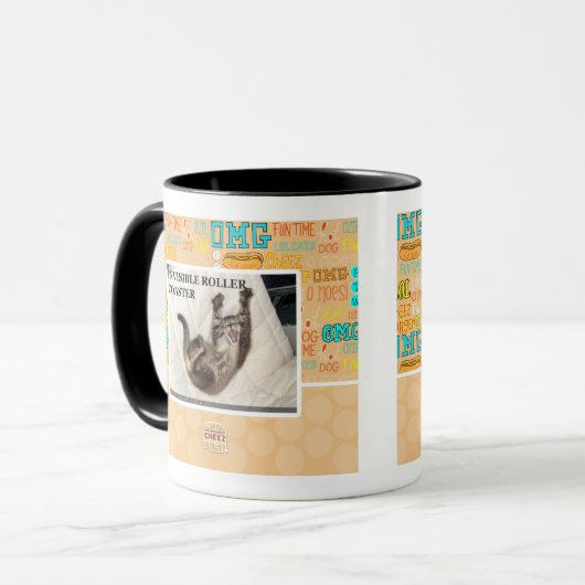 Unsichtbarer Rollen-Untersetzer Tasse (Vorderseite Links)