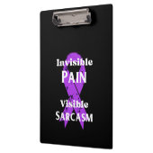Unsichtbarer Schmerz sarkastisch Klemmbrett (Links)