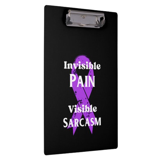 Unsichtbarer Schmerz sarkastisch Klemmbrett (Rechts)