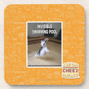 Unsichtbarer Swimmingpool Untersetzer