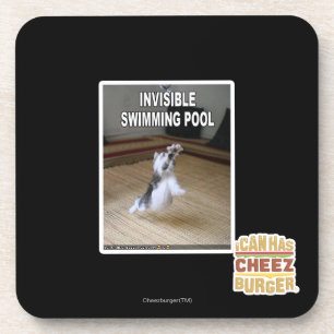 Unsichtbarer Swimmingpool Untersetzer