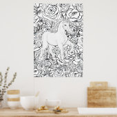 Unsichtbares Einhorn Poster (Küche)