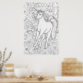 Unsichtbares Einhorn Poster (Küche)
