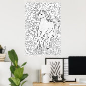 Unsichtbares Einhorn Poster (Heimbüro)