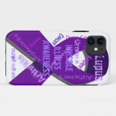 Unsichtbares Krankheits-Bewusstsein Case-Mate iPhone Hülle (Rückseite (Horizontal))