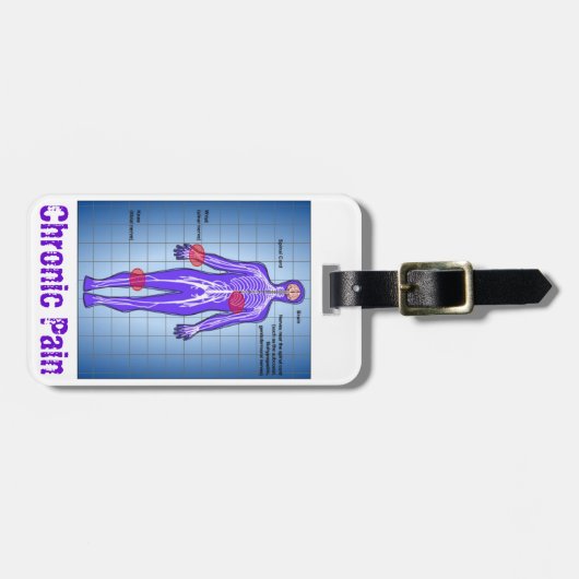 Unsichtbares Krankheits-Bewusstsein Gepäckanhänger (Vorderseite horizontal)