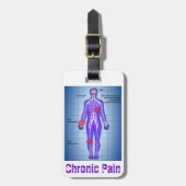 Unsichtbares Krankheits-Bewusstsein Gepäckanhänger (Vorderseite vertikal)