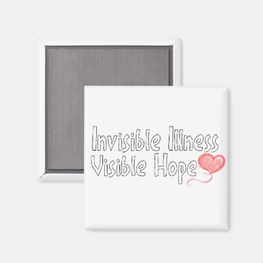 Unsichtbares Krankheitsmagnet Magnet (Vorderseite/Rückseite)