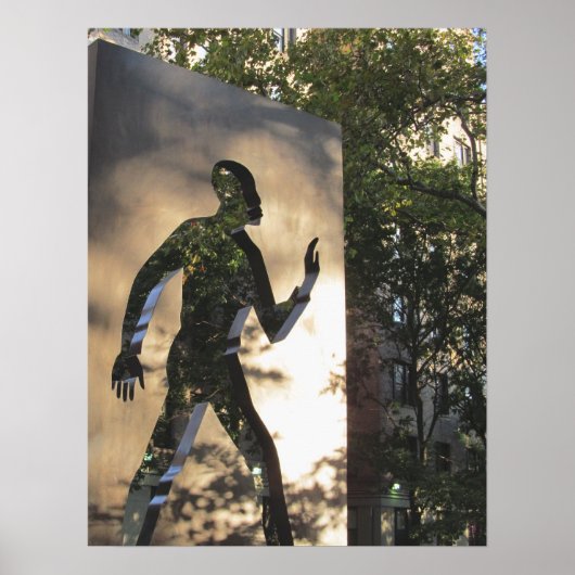 UNSICHTBARES MENSCHENMONUMENT IN NEW YORK CITY Pos Poster (Vorne)