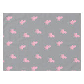 Unsichtbares rosa Einhorn auf Grau Tischdecke (Vorderseite (Horizontal))