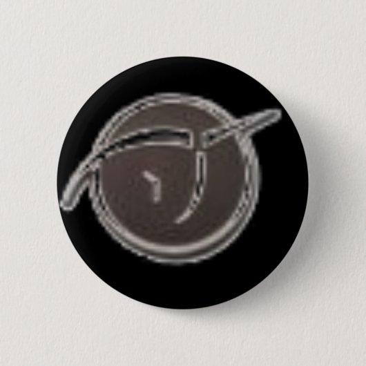 Unsichtbares rosa Einhorn Button (Vorderseite)
