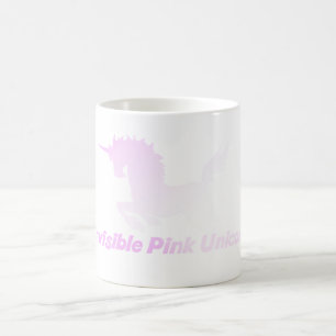 Unsichtbares rosa Einhorn im Himmel Kaffeetasse